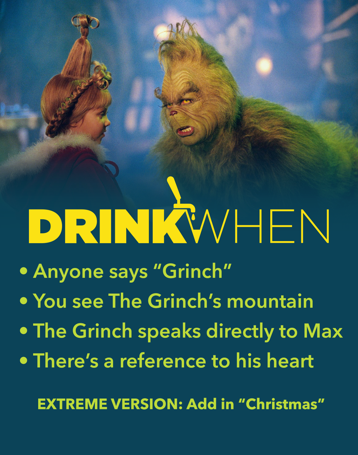 Drink When How the Grinch Stole Christmas Drinking Game