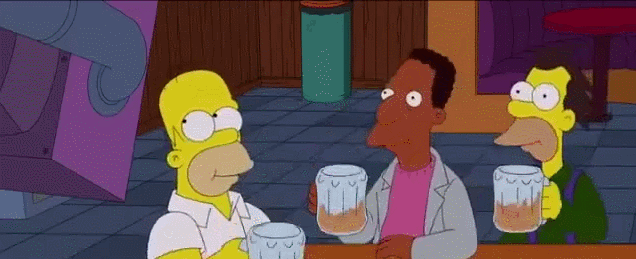 Drinking GIFs - The Simpsons