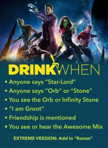 guardians of the galaxy game buy drink