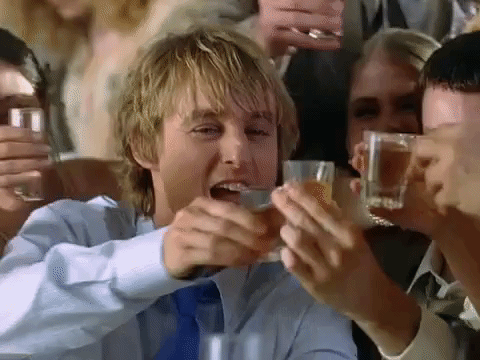 Drinking GIFs - Wedding Crashers