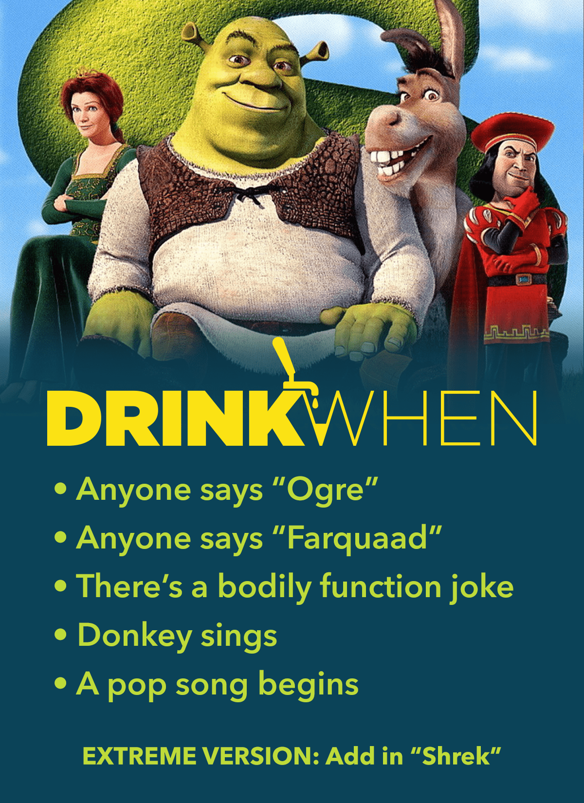 Drink When Shrek Drinking Game